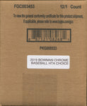 2019 Bowman Chrome HTA Choice Baseball, 12 Box Case