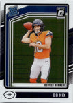 2024 Bo Nix Donruss Optic RATED ROOKIE RC #209 Denver Broncos 3