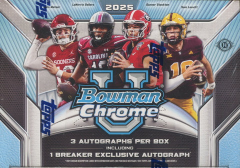 2025 Bowman Chrome University Football Delight, Box *RELEASES 10/31*