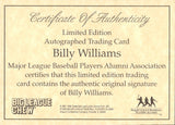 1996 Billy Williams Big League Chew ALUMNI SERIES AUTOGRAPH AUTO Chicago Cubs *WITH CERTIFICATE OF AUTHENTICITY*