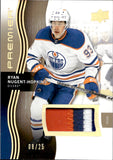2023-24 Ryan Nugent-Hopkins Upper Deck Premier GOLD PATCH 8/25 #23 Edmonton Oilers