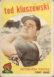 1959 Ted Kluszewski Topps #35 Pittsburgh Pirates BV$25