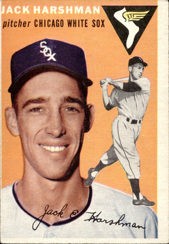 1954 Jack Harshman Topps ROOKIE RC #173 Chicago White Sox BV $20