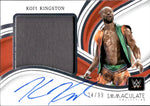 2023 Kofi Kingston Panini Immaculate Collection WWE JUMBO SHIRT AUTO 34/99 AUTOGRAPH RELIC #MA-KKG Monday Night Raw