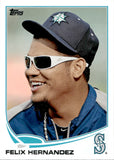 2013 Felix Hernandez Topps WEARING SUNGLASSES SP PHOTO VARIATION #34 Seattle Mariners