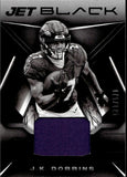 2021 J.K. Dobbins Panini Black JET BLACK MATERIALS 75/125 JERSEY #JBM-JD Baltimore Ravens
