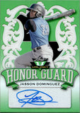 2021 Jasson Dominguez Leaf Valiant HONOR GUARD GREEN ROOKIE RC #HG-JD1 New York Yankees
