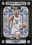 2024-25 Ja Morant Panini Select CROWN JEWELS SP #3 Memphis Grizzlies *CASE HIT*