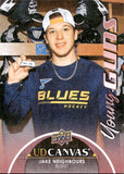 2021-22 Jake Neighbours Upper Deck SERIES TWO YOUNG GUNS UD CANVAS ROOKIE RC #C223 St. Louis Blues