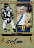 2017 Y.A. Tittle Panini Gold Standard GOLD JACKET SIGNATURES AUTOGRAPH 89/99 AUTO #GJ-YA New York Giants