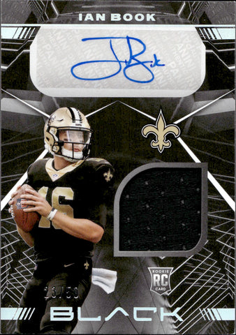 2021 Ian Book Panini Black ROOKIE SIGNATURE MATERIALS JERSEY AUTO 23/50 AUTOGRAPH RELIC RC #RSM-IB New Orleans Saints