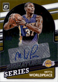 2021-22 Metta World Peace Panini Donruss Optic SIGNATURE SERIES AUTOGRAPH AUTO #SS-MWP Los Angeles Lakers