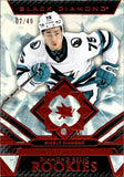 2023-24 Danil Gushchin Upper Deck Black Diamond DIAMOND RELIC ROOKIES RUBY 2/49 RC #BDR-DG San Jose Sharks
