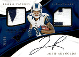 2017 Josh Reynolds Panini Immaculate Collection ROOKIE PATCHES SIGNATURES AUTOGRAPH AUTO RC 28/99 #IS-JO Los Angeles Rams