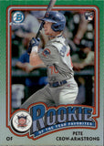 2024 Pete Crow-Armstrong Bowman Chrome ROOKIE OF THE YEAR FAVORITES RC #ROY-13 Chicago Cubs