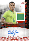 2024 Gabriel Jesus Leaf In The Game Used AUTOGRAPH MEMORABILIA 4/4 AUTO JERSEY #IGSA-GJ1 ARSENAL