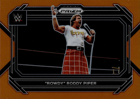 2023 Rowdy Roddy Piper Panini Prizm WWE ORANGE 22/99 #19 WWE Legend