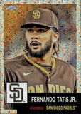 2022 Fernando Tatis Jr. Topps Chrome Platinum Anniversary ROSE GOLD MINI DIAMOND REFRACTOR 41/75 #100 San Diego Padres