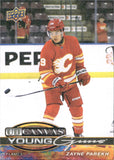 2025-26 Zayne Parekh Upper Deck SERIES ONE UD CANVAS YOUNG GUNS ROOKIE RC #C-96 Calgary Flames
