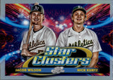 2025 Jacob Wilson Nick Kurtz Topps Cosmic Chrome STAR CLUSTERS #DSC-6 Oakland A's