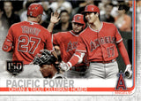2019 Shohei Ohtani Mike Trout Topps UPDATE SERIES PACIFIC POWER 150 YEARS #US189 Anaheim Angels