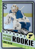 2012-13 Jake Allen O-Pee-Chee MARQUEE ROOKIE RAINBOW FOIL 91/100 RC #590 St. Louis Blues