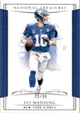 2018 Eli Manning Panini National Treasures 73/99 #67 New York Giants