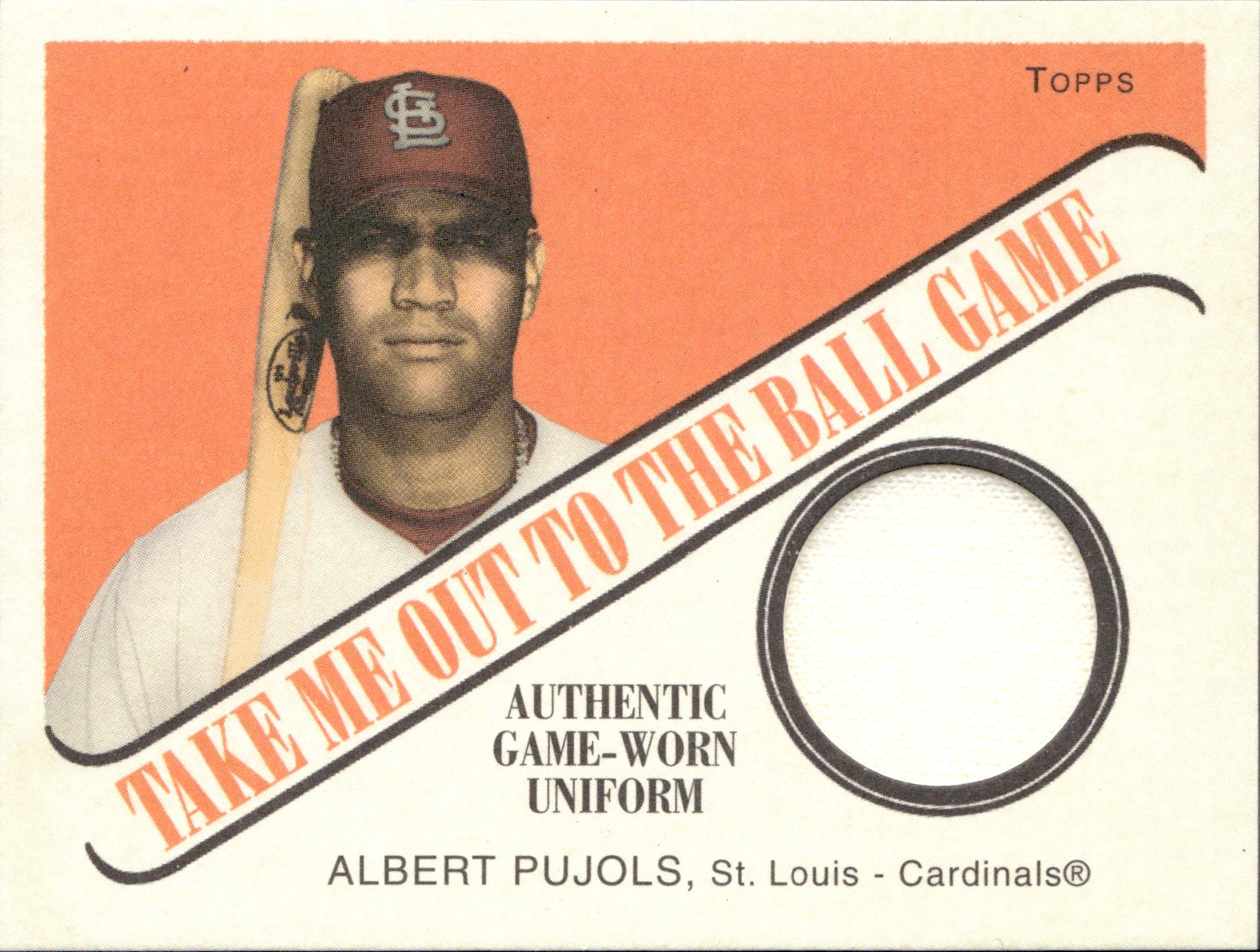 Albert Pujols Authentic Relics Jersey & Bat 1 of 1