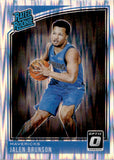 2018-19 Jalen Brunson Panini Donruss Optic SHOCK PRIZM ROOKIE RC #179 Dallas Mavericks