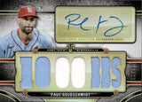 2024 Paul Goldschmidt Topps Triple Threads AUTOGRAPH RELIC 28/36 GAME-USED JERSEY AUTO #TTAR-PG4 St. Louis Cardinals