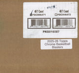 2025-26 Topps Chrome Basketball Blaster, 40 Box Case