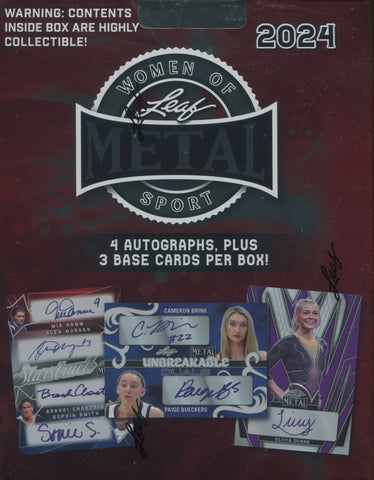 2024 Leaf Metal Women of Sport Hobby, Box *RELEASES 11/29*