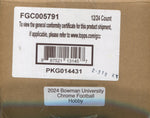 2024 Bowman Chrome University Football Hobby, 12 Box Case