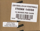 2023 Panini Donruss Optic Football Hobby International, 12 Box Case