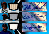 2009 Torii Hunter Vladimir Guerrero Reggie Jackson Topps Triple Threads GAME-USED RELICS AUTOGRAPH 2/3 AUTO JERSEY BAT #TTARC-21 Angels