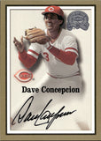 2000 Dave Concepcion Fleer GREATS OF THE GAME AUTOGRAPH AUTO Cincinnati Reds