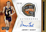 2019-20 Jerry West Panini Chronicles PLAYOFF HALL OF FAME AUTO 50/99 AUTOGRAPH #HF-JWE Los Angeles Lakers HOF