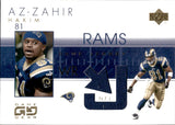 2001 Az-Zahir Hakim Upper Deck GAME GEAR GAME JERSEY #AH-J St. Louis Rams