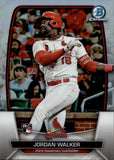 2023 Jordan Walker Bowman Chrome ROOKIE REFRACTOR 22/499 RC #18 St. Louis Cardinals