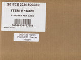 2024-25 Panini Prizm Premier League EPL Soccer, 12 Hobby Box Case
