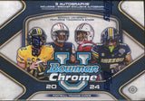 2024 Bowman Chrome University Football Brker Delight, 10 Box Case