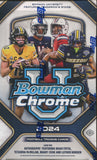 2024 Bowman Chrome University Football Hobby, 12 Box Case