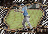 2023 Carson Williams Panini Select DIAMOND LEVEL ZEBRA PRIZM #263 Tampa Bay Rays