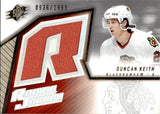 2005-06 Duncan Keith Upper Deck SPx ROOKIE JERSEY 936/1999 RC #133 Chicago Blackhawks
