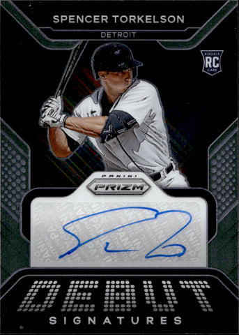 2022 Spencer Torkelson Panini Prizm ROOKIE DEBUT SIGNATURES AUTO AUTOGRAPH RC #DS-ST Detroit Tigers