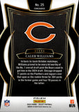 2024 Caleb Williams Panini Select CONCOURSE DIE-CUT SILVER PRIZM ROOKIE RC #25 Chicago Bears