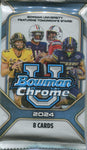 2024 Bowman Chrome University Football Jumbo, Pack