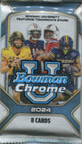 2024 Bowman Chrome University Football Jumbo, Pack