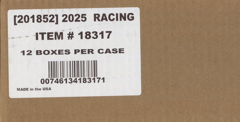 2025 Panini Select Racing Hobby, 12 Box Case