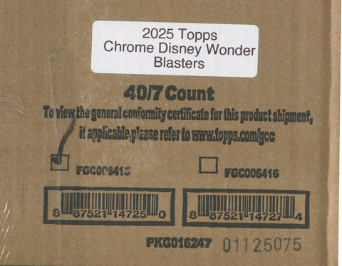 2025 Topps Disney Wonder Blaster, 40 Box Case *RELEASES 10/15*